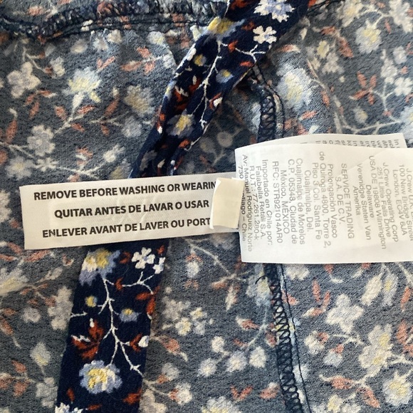 🎉HP🎉Madewell Ruffled-Edge Midi Wrap Skirt, Harvest Vine Blue - Picture 11 of 12